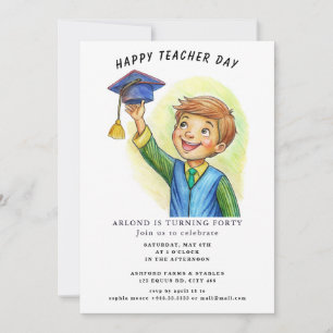 happy teacher day Birthday Invitation