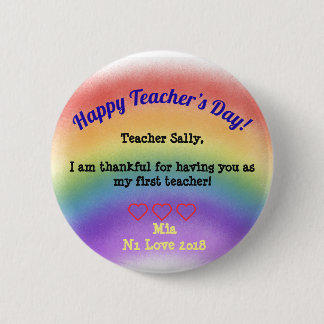 Happy Teacher’s Day 6 Cm Round Badge
