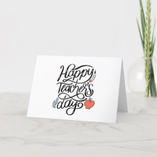 Happy Teachers Appreciation Folded Thank You Card