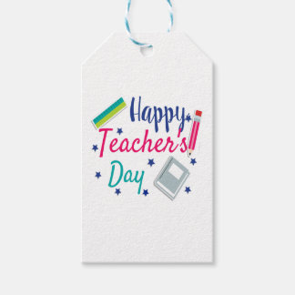 Happy teacher's day  classic round  gift tags