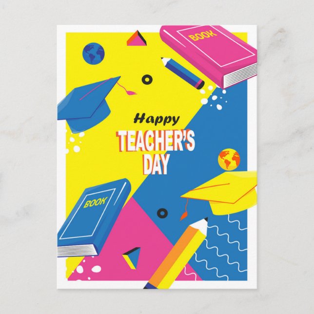 Happy Teacher's Day Postcard (Front)