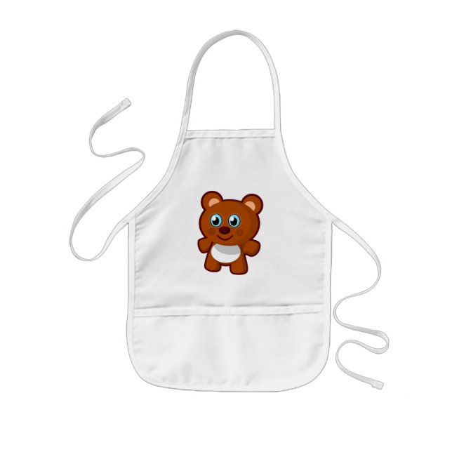 HAPPY TEDDY BEAR KIDS APRON (Front)