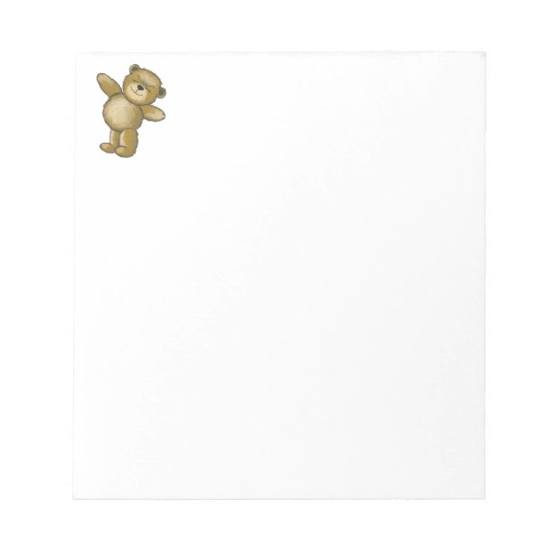 Teddy Bear Notepads | Zazzle UK