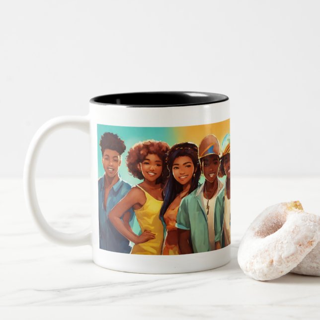 Happy Teens: Joyful Mug Design (With Donut)