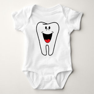 Happy teeth customisable for your Dental practice Baby Bodysuit