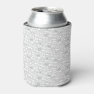 Happy Teeth Pattern Can Cooler