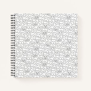 Happy Teeth Pattern Notebook