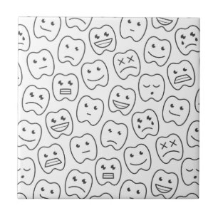 Happy Teeth Pattern Tile