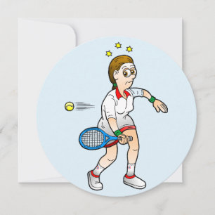 Happy Tennis Birthday Card