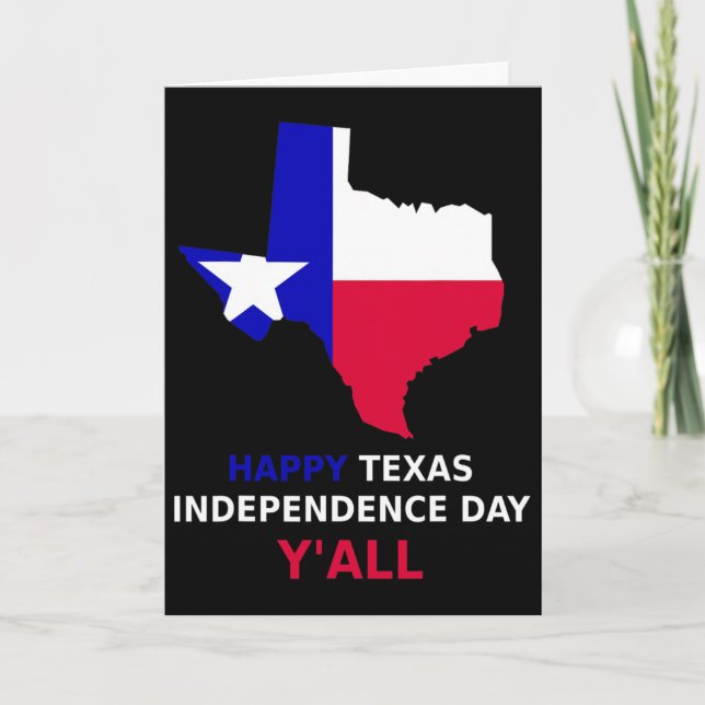 Happy Texas Independence Day  Card (Front)