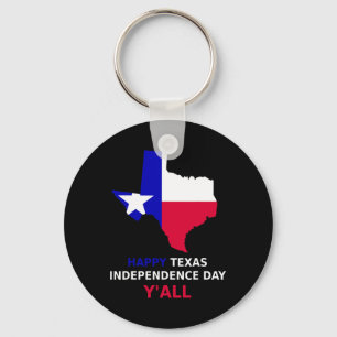 Happy Texas Independence Day  Key Ring