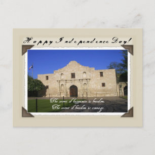 Happy Texas Independence Day-The Alamo Postcard