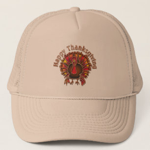 HAPPY THANKGIVING TURKEY by SHARON SHARPE Trucker Hat