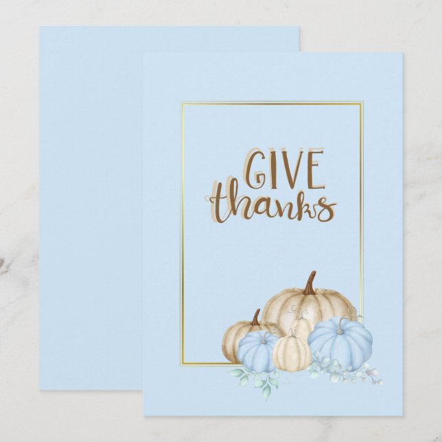 Happy thanks giving announcement (Front/Back)