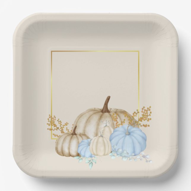 Happy thanks giving Paper Plate (Front)