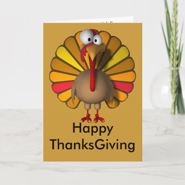 Happy Thanks Holiday Card (Front)