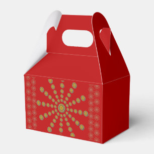 Happy Thanks Red Polka dot design Favour Box
