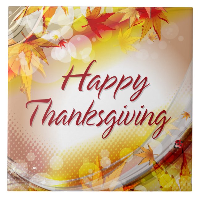 Happy Thanksgiving 11 Tile (Front)