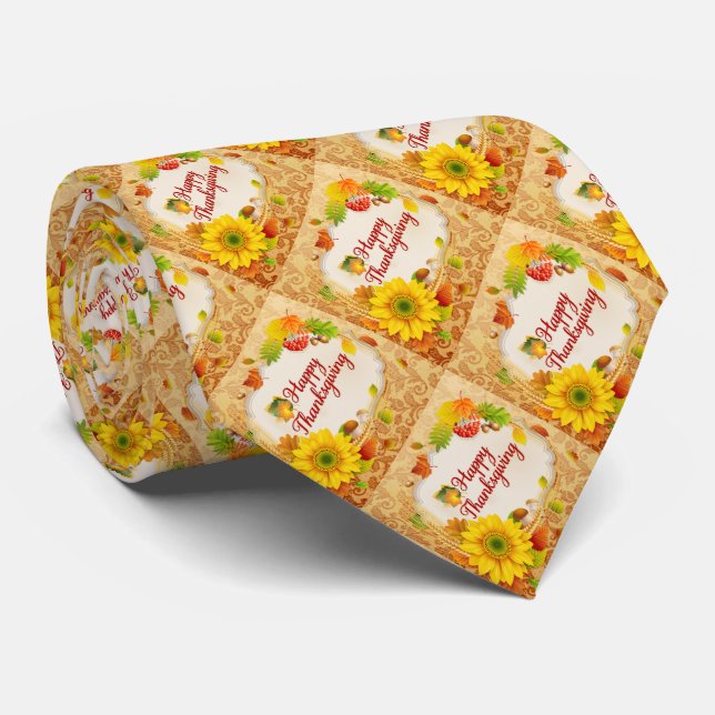 Happy Thanksgiving 13 Tie (Rolled)