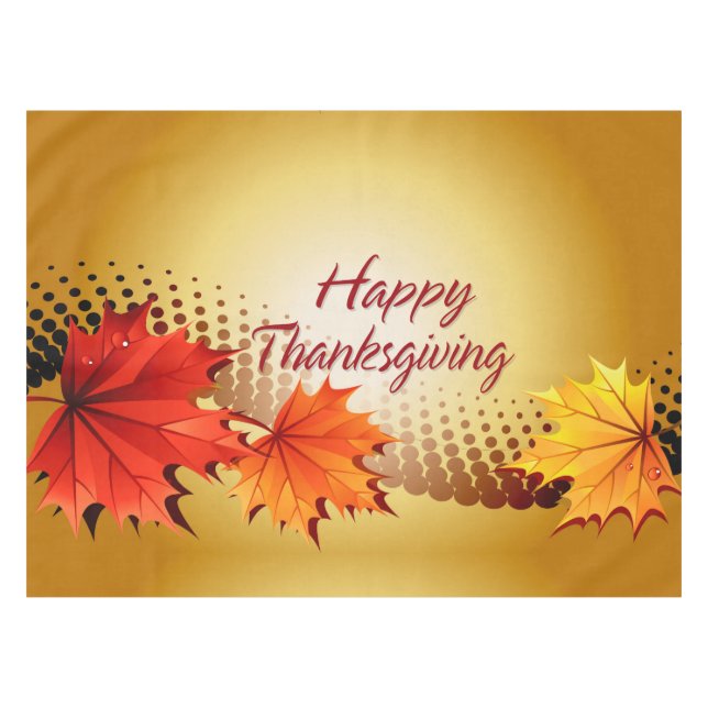 Happy Thanksgiving 16 Options Tablecloth (Front (Horizontal))