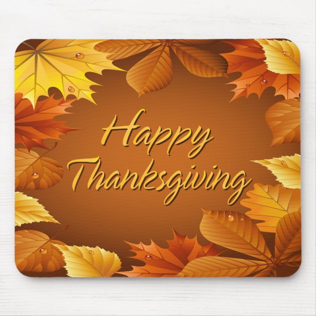 Happy Thanksgiving 1 Mousepad (Front)