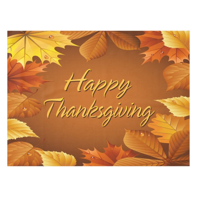 Happy Thanksgiving 1 Tablecloth (Front (Horizontal))