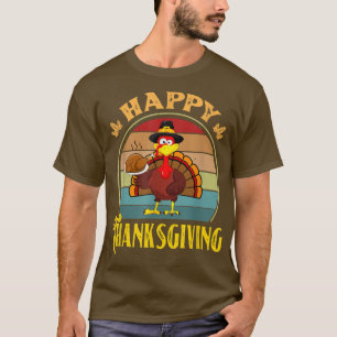 Happy Thanksgiving 2022 Funny Turkey Day Autumn Fa T-Shirt