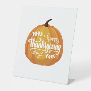 Happy Thanksgiving 2023  Pedestal Sign