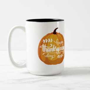 Happy Thanksgiving 2023 Two-Tone Coffee Mug