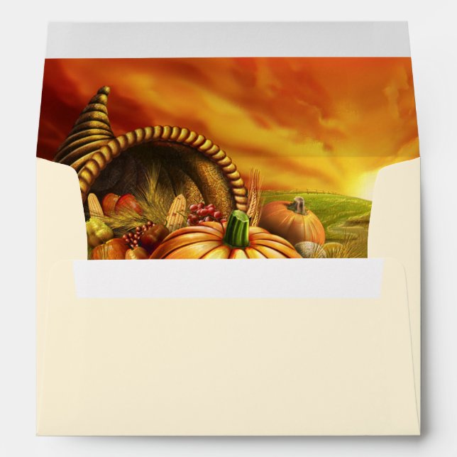 Happy Thanksgiving 2 Envelope (Back (Bottom))