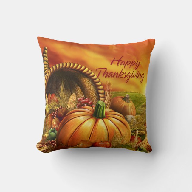 Happy Thanksgiving 2 Pillows Options (Front)