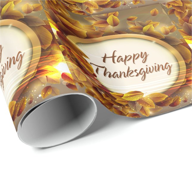 Happy Thanksgiving 3 Wrapping Paper (Roll Corner)