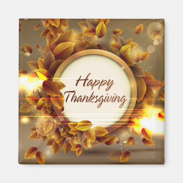 Happy Thanksgiving 3A Magnet (Front)