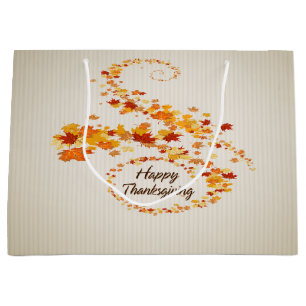 Happy Thanksgiving 4A Options Large Gift Bag