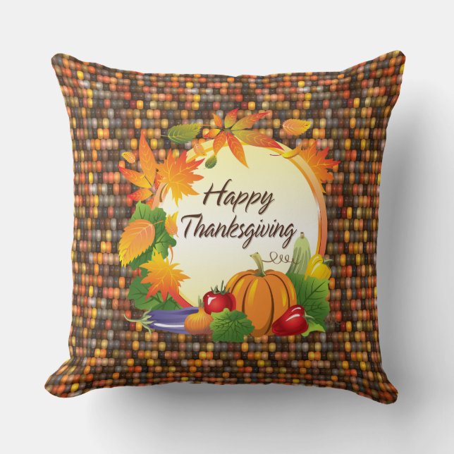Happy Thanksgiving 5A-13A Options Cushion (Front)