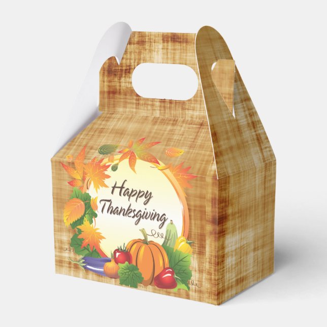 Happy Thanksgiving 5A Options Favour Box (Front Side)