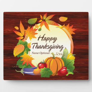 Happy Thanksgiving 5A Plaque