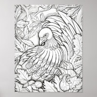 Happy Thanksgiving Adult Colouring