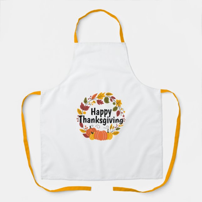 Happy Thanksgiving Apron (Front)