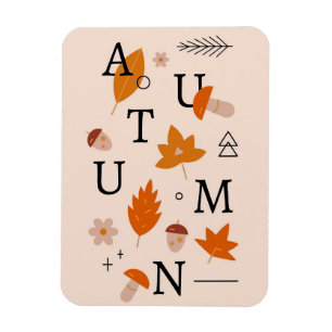 Happy Thanksgiving Autumn Alphabet Magnet