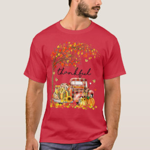 Happy Thanksgiving Autumn Fall Design Thankful Tha T-Shirt