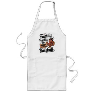 Happy Thanksgiving Autumn Leaves Long Apron