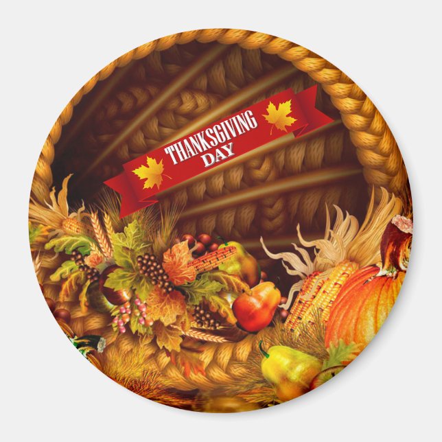 Happy Thanksgiving Best Magnet (Front)