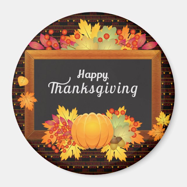 Happy Thanksgiving Best Magnet (Front)