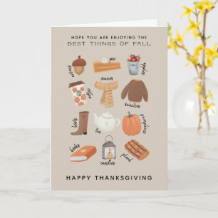 Happy Thanksgiving Best of Fall Card