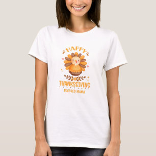 Happy Thanksgiving Blessed Mum T-Shirt