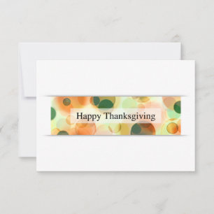 happy thanksgiving (bokeh) invitation