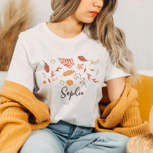 Happy Thanksgiving Botanical Women's T-Shirts