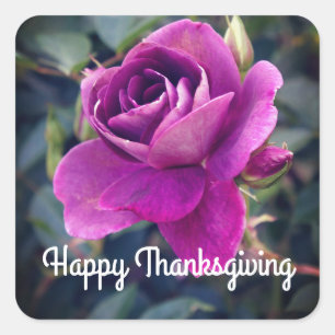 Happy Thanksgiving Burgundy Iceberg #2 Stickers