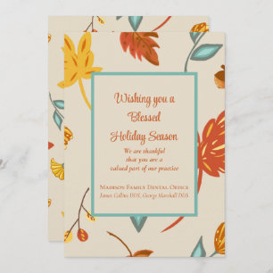 Happy Thanksgiving Business Holiday Card